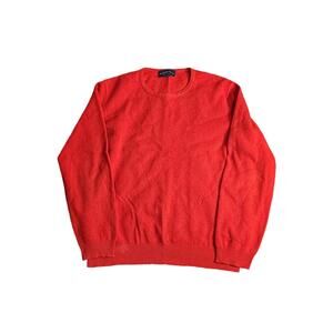 Charter Club Luxury 100% Cashmere V Neck Sweater Red Pullover Lightweight Medium